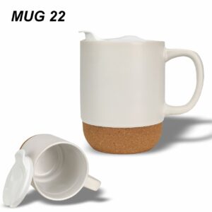 Eco-Friendly Ceramic Mug with Cork Base (MUG 22)
